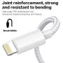 iPhone Charger MFi Certified Lightning Cable SANYEYE 5Pack(3/3/6/6/10ft) Nylon Braided Fast Charging & Sync Compatible iPhone 11/ Pro/Max/X/XS/XR/XS Max/ 8/ Plus/7/7 Plus/6/6S/6 Plus