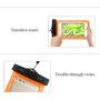 Radjawali Universal Waterproof Case IPX8 Phone Case Pouch Dry Bag for iPhone Xs Max XR XS X 8 7 6s 6 Plus, Samsung S10+ S10 S10e S9 S8, Google Pixel 2, Up to 6.6" (Orange)