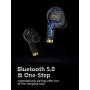 Bluetooth Wireless Earbuds, Bluedio P(Particle) TWS Wireless Earbud Headphones in-Ear Earphones with Charging Case, Mini Car Headset Built-in Mic for Cell Phone/Running/Android, 6Hrs Playtime