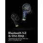 Bluetooth Wireless Earbuds, Bluedio P(Particle) TWS Wireless Earbud Headphones in-Ear Earphones with Charging Case, Mini Car Headset Built-in Mic for Cell Phone/Running/Android, 6Hrs Playtime