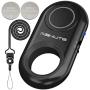 [Upgraded] Bluetooth Remote Shutter for iPhone & Android Camera Wireless Remote Control Selfie Button for iPad iPod Tablet, HD Selfie Clicker for Photos & Videos (Black)