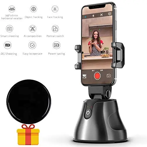 Cell Phone Tripods,Cell Phone Holder 360° Rotation Auto Face Object Tracking, Phone Camera Holder,Selfie Sticks Stand Compatible for iPhone Android,Live Stream/Tiktok/YouTube gimbowl 360 Rotation Cell Phone Tripods,Cell Phone Holder 360° Rotation Auto Face Object Tracking, Phone Camera Holder,Selfie Sticks Stand Compatible for iPhone Android,Live Stream/Tiktok/YouTube gimbowl 360 Rotation