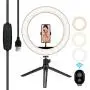 10" LED Selfie Ring Light with Tripod Stand Cell Phone Holder for Make Up/Live Stream,Desk Dimmable Ring Light for YouTube Video/Photography,3 Light Mode(Remote Control Inclued) 10" LED Selfie Ring Light with Tripod Stand Cell Phone Holder for Make Up/Live Stream,Desk Dimmable Ring Light for YouTube Video/Photography,3 Light Mode(Remote Control Inclued)