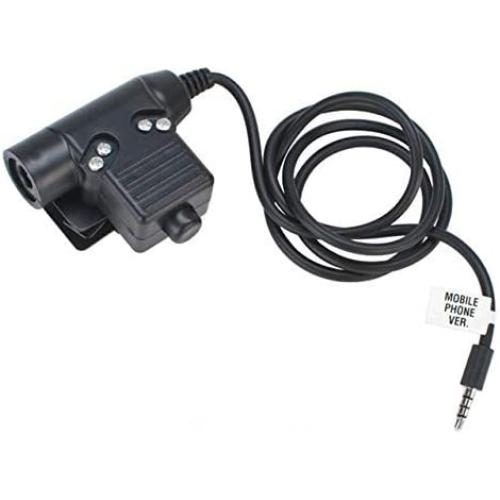U94 PTT System Compatible with 3.5mm Mobile Phone/Android/iPhone (Civilian Wired)