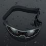 Viriber Motorcycle Goggles Bike Goggles UV Protective Outdoor Glasses Dust-proof Protective Combat Goggles Military Sunglasses Outdoor Tactical Goggles (Deep Black)