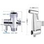 Sunxenze Stainless Steel Handheld Bidet Sprayer for Toilet, Spray Attachment with Hose for Feminine Wash, Baby Diaper Cloth Washer, Bidets Faucet Cleaner and Shower Sprayer for Pet