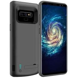 LOYTAL Battery Case for Samsung Galaxy Note 9, 5000mAh Rechargeable Battery Charging/Charger Case with S-Pen Hole, Adds 90% Extra Juice, Charges 2 Devices Simultaneously