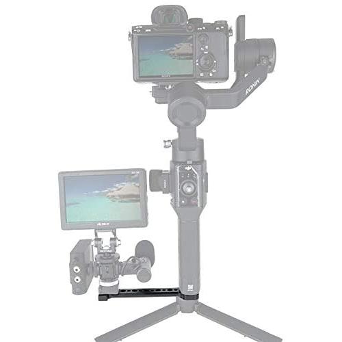 NICEYRIG Gimbal Bracket with 1/4 3/8 Thread for Monitor Mount, Universal Extension Arm Compatible with DJI Ronin S SC, Zhiyun Weebill Lab Crane Series, Moza - 337