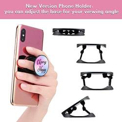 6 Pieces Foldable Expanding Stand Holder Inspirational Quote Phone Grip Socket Holder Finger Stand Holder Kickstand Grip for Smartphone and Tablets