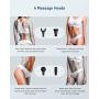 Massage Gun for Women, Handheld Percussion Neck Shoulder Muscle Relaxation Lower Back Pain Relif Lightweight Portable 3 Speed Level 4 Massage Head Quiet Portable