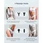 Massage Gun for Women, Handheld Percussion Neck Shoulder Muscle Relaxation Lower Back Pain Relif Lightweight Portable 3 Speed Level 4 Massage Head Quiet Portable