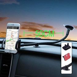 Windshield Car Phone Mount Universal Cell Phone Holder Car Long Arm Holder for iPhone Xs Max R X 8 Plus 7 Plus 6S Samsung Galaxy S9 S8 Edge S7 S6 LG Sony and More (20inch)