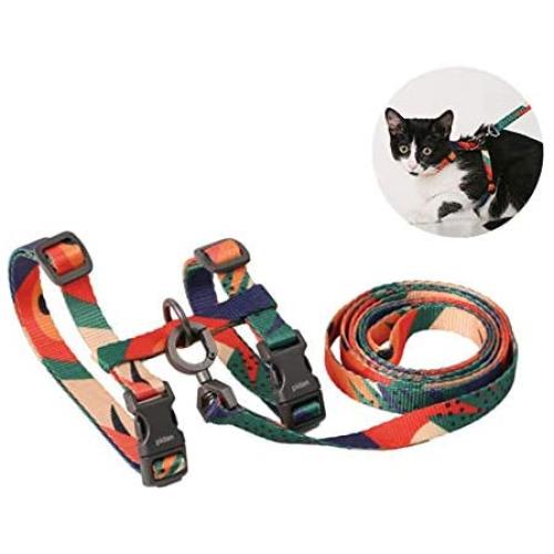 pidan Cat Harness and Leash Set Escape Proof Adjustable Cat Walking Jackets Cat Vest with Metal Clip 1.2m Strap Comfort Fit for Pet Kitten Rabbit Small Animals