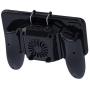 Universal Mobile Phone Cooler Radiator Upgrade Water Semiconductor Cooler Combo Silent Fan Faster Cooling Black Cell Phone Heat Dissipation Handle