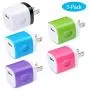 Charging Block, Charger Box, Ououdee 1A 5-Pack Travel Single Port USB Wall Charger Brick Cubes Compatible iPhone X/8/8 Plus/7/6S Plus, Samsung Galaxy s10e S10 S9 S8 Plus/S7/S6/Note 9/8, LG G8 G7, Moto Charging Block, Charger Box, Ououdee 1A 5-Pack Travel Single Port USB Wall Charger Brick Cubes Compatible iPhone X/8/8 Plus/7/6S Plus, Samsung Galaxy s10e S10 S9 S8 Plus/S7/S6/Note 9/8, LG G8 G7, Moto