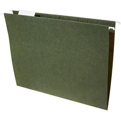 AmazonBasics Hanging Organizer File Folders - Letter Size, Green - Pack of 25