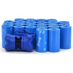 Best Pet Supplies Dog Poop Bags for Waste Refuse Cleanup, Doggy Roll Replacements for Outdoor Puppy Walking and Travel, Leak Proof and Tear Resistant, Thick Plastic - Blue (Unscented), 360 Bags