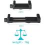 iPhone Tripod Mount Adapter Universal Cell Phone Tripod Mount, Vertical Horizontal Adjustable Clamp 2.3~4.0" Wide