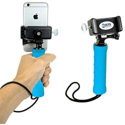 OCTO MOUNTS: Handheld Stabilizer for Cell Phone or GoPro Camera. Compatible with Action Cameras, DSLR, iPhones, Samsung Galaxy, HTC, etc. (HH Blue)