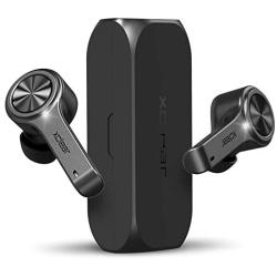 XClear Wireless Earbuds with Immersive Sounds True 5.0 Bluetooth in-Ear Headphones with Charging Case/Quick-Pairing Stereo Calls/Built-in Microphones/IPX5 Sweatproof/Pumping Bass for Sports Black