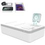 Cell Phone Cleaner,Portable Smart Phone Soap Box with Aromatherapy Function,2 in 1 Wireless Charger Pad with IWatch Charger Stand for iOS Android Smartphones/Airpods Jewelry,Beauty Tools,Glasses