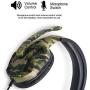 Professional Gaming Headset with Microphone Stereo Deep Bass Camouflage Wired Headphones for PC Cell Phone Laptop