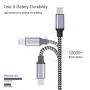 iPhone Charger Lightning Cable [3Pack 6ft],AXF Long Nylon Braided USB Fast Charging Cord Compatible with iPhone 11/11 Pro/X/Xs Max/XR/8/8 Plus/7/7 Plus/6/6S/SE/iPad/iPod