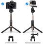 Selfie Stick Tripod Bluetooth Upgraded, Phone & Camera Tripod Selfie Stick with Wireless Remote Shutter for Gopro,Action Cameras, iPhone Xs MAX/XR/XS/X/Galaxy S9 Plus and More