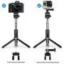 Selfie Stick Tripod Bluetooth Upgraded, Phone & Camera Tripod Selfie Stick with Wireless Remote Shutter for Gopro,Action Cameras, iPhone Xs MAX/XR/XS/X/Galaxy S9 Plus and More