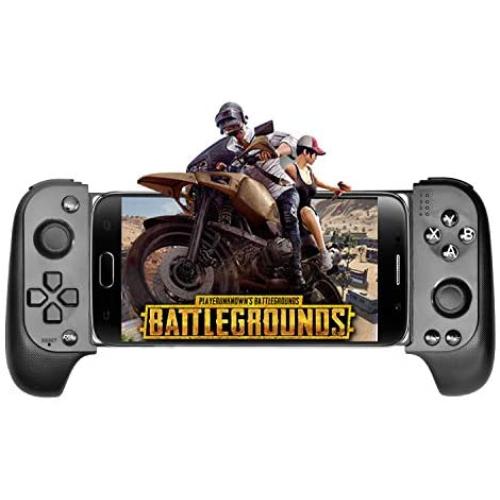 XFUNY Mobile Game Controller, Telescopic Wireless Bluetooth Controller Gamepad for Android Phone, with Flexible Joystick (Black)