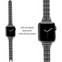 Aottom Compatible for Apple Watch Band 38mm 40mm Women Diamond Rhinestone Crystal Metal Luxury Jewelry Bling Giltter Sport Replacement Band Bracelet Wristband for 38mm 40mm iWatch Band Series 4/3/2/1