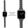 Aottom Compatible for Apple Watch Band 38mm 40mm Women Diamond Rhinestone Crystal Metal Luxury Jewelry Bling Giltter Sport Replacement Band Bracelet Wristband for 38mm 40mm iWatch Band Series 4/3/2/1