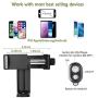 PEYOU Compatible for iPhone Camera Tripod, 62" Lightweight Aliminum Travel Camera Tripod Stand with Carry Bag + Wireless Remote + Phone Holder Mount Compatible for iPhone, Samsung & Android Phone