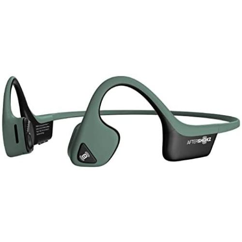 AfterShokz Air Open Ear Wireless Bone Conduction Headphones, Forest Green, AS650FG