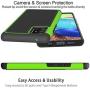 Dahkoiz Case for Samsung Galaxy A71 5G Case with Tempered Glass Screen Protector[2 Pack],Drop Protection Armor Defender Cover Dual Layer Hybrid Protective Phone Cases for Samsung Galaxy A71 5G, Green