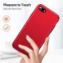 TORRAS Slim Fit iPhone SE 2020 Case/iPhone 7 Case/iPhone 8 Case, Full Protective Anti-Scratch Phone Case Compatible with iPhone SE Case (2nd)/iPhone 7/8, Lucky Red