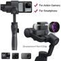 FUNSNAP Handheld Gimbal Stabilizer for iPhone 11Pro/X/XS Android Smartphone Vlog Youtuber Live Video Record with Sport Inception Mode Face Object Tracking(Upgraded 3-Axis Capture2)