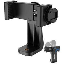 Phone Tripod Mount, ELEGIANT Smartphone Holder Phone Clip Adapter Rotatable Bracket with 1/4 Inch Screw Compatible with iPhone 11 11Pro XS Max XS XR X 8P 7P, Galaxy S20 S10 S9 S8 and Other Phones