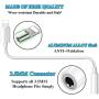 [Apple MFi Certified] Lighting to 3.5mm Headphone Jack Adapter, [2 Pack] iPhone Headphone Adapter, Compatible for iPhone 11/11 Pro/11 Pro Max/XS/XR/X 8 7, iPad, iPod (Support iOS 10-13 Accessories)