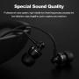 Docooler PTM D11 Wired in-Ear Earphones Stereo Gaming Headset Metal Headphones with in-line Control & Microphone for PSP iPhone iPad Android Smartphones Tablet PC Laptop