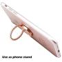 Finger Ring Stand,uCOLOR 360° Rotation Cell Phone Grip Mount Kickstand Holder for Smartphones and Tablet (Rose Gold Marble)