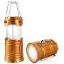 LED Camping Lantern, Solar and Rechargeable Lantern Flashlight Collapsible and Portable Light for Daily/Camp/Hiking/Night Fishing/Emergency/Hurricanes/Storm(1 Pack)