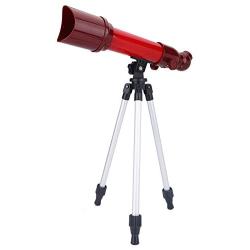 Telescopes for Kids Beginner, Monoscope Telescope with Tripod ，High Definition Space Astronomical Telescope with 40X, 60X, 80X Interchangeable Eyepieces, Best Gift for Child(Red)