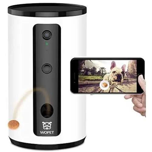 WOpet Smart Pet Camera:Dog Treat Dispenser, Full HD WiFi Pet Camera with Night Vision for Pet Viewing,Two Way Audio Communication Designed for Dogs and Cats,Monitor Your Pet Remotely WOpet Smart Pet Camera:Dog Treat Dispenser, Full HD WiFi Pet Camera with Night Vision for Pet Viewing,Two Way Audio Communication Designed for Dogs and Cats,Monitor Your Pet Remotely