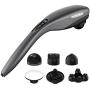 Handheld Back Massager for Neck and Back，Percussion Massager deep Tissue with Heat，Body Massager Electric Full Body Handheld for Home， Office (Cordless Handheld Massager)