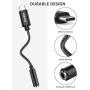 USB C to 3.5mm Headphone Adapter[2 Pack],NIMASO Headphone Jack Adapter Type C to 3.5mm Audio Cable Compatible with Samsung Galaxy S20,Pixel 4/3/2 XL,Huawei P40/P30 Pro/P20,Oneplus 7 and More