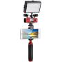 Movo Ultimate Smartphone Video Kit with SmartMixer Dual Stereo Microphones, Audio Mixer, LED Light and Stabilizing Rig for iPhone 7, 8, X, XS, XS, 11, 11 Pro - Perfect YouTube Equipment for Vlogging