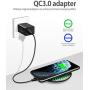 WAITIEE Wireless Charger Pad 15W Fast Charging with Adapter Dock 2 in 1 for Apple AirPods Pro 1/2/3 iPhone SE / 11/11 Pro / 11 Pro Max/Xs MAX/XR/XS/X/8/8 Plus Galaxy Note S20/S10/S10+/S9/S8/A10 +
