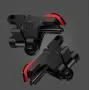 BOKA Slope Shape Pubg ABS Triggers Gamepad Joystick Compatible with All Smartphones for PUBG, Fortnite, Knives Out, Rules of Survival, Survivor Royale, Battle Royale,Critical Ops etc - (Red & Black)