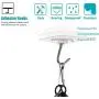 KIWI design 6 Packs Retracable VR Cable Management | Ceiling Suspension System Compitable with Vive/Vive Pro Virtual Reality/Oculus Rift/Playstation VR/Microsoft MR VR Accessories (White)